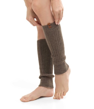 Alpaka Beinstulpen PACA aus Baby Alpaka-Merino-Mix : Farbe / Gr - taupe