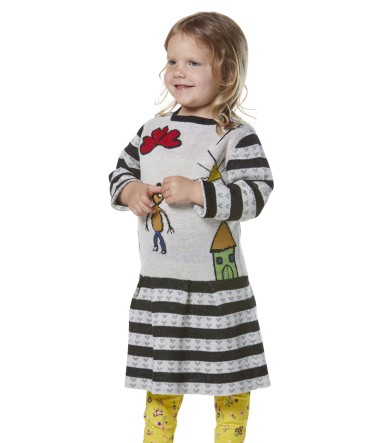 Kleid AMOR für Kinder aus 70% Baumwolle & 30% Baby...
