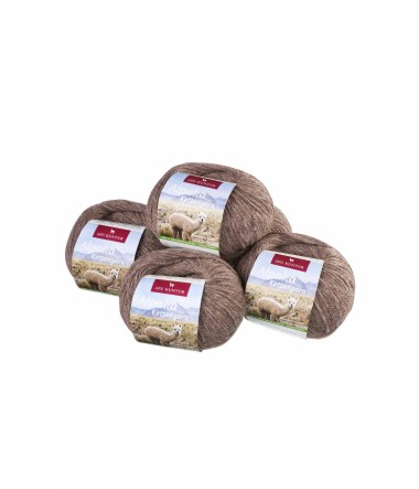 Alpaka Wolle KETTENGARN | 50g | 5er Pack | 55% Baby...