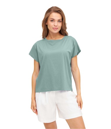 T-Shirt BOXY aus Bio-Pima-Baumwolle : Farbe / Gr - andengrün