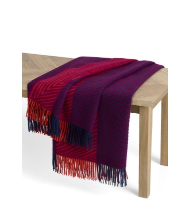 Alpaka Decke ENCASA aus 100% Baby Alpaka : Farbe / Gr - rot