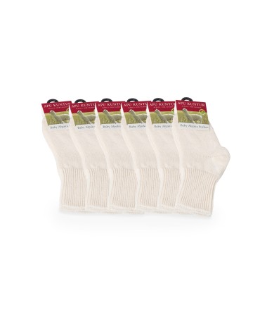 Alpaka Socken Kinder (Gr. 15-29)  6er Pack aus 60%...