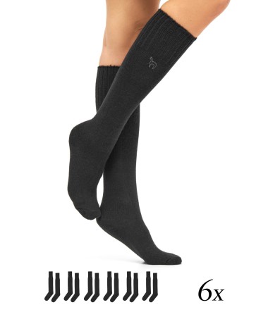 Alpaka KNIESOCKEN 6er Pack aus Alpaka-Wolle-Mix