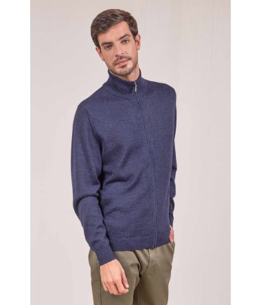 Alpaka Herren Basic Strickjacke ANDREAS KUNA Essentials