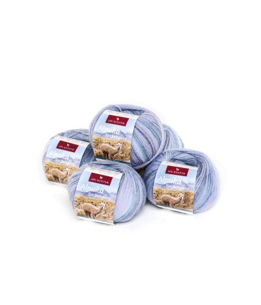 Alpaka Wolle SOCKENGARN | 50g | 5er Pack |...