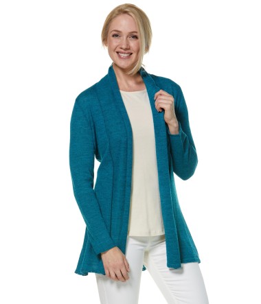 Alpaka Strickjacke PENELOPE LONG aus 100% Baby Alpaka