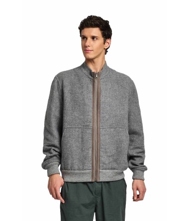 Alpaka Jacke WALKER aus Baby Alpaka & Wolle : Farbe / Gr - nuage-XXC0007