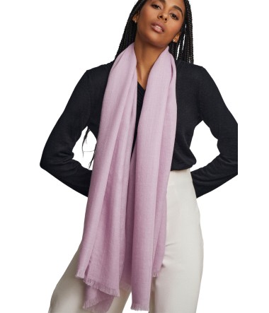 Alpaka Webschal AMARETO aus 100% Baby Alpaka : Farbe / Gr - lavanda-H660001