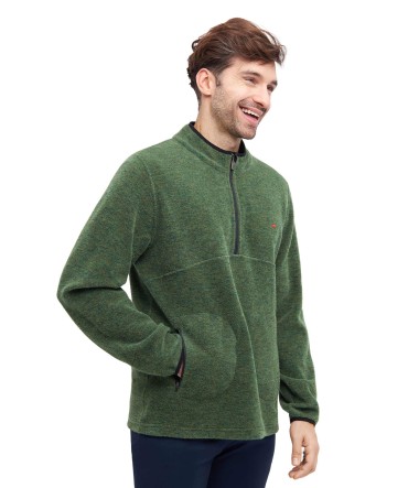 Alpaka Unisex Troyer APU FLEECE mit Baby Alpaka &...