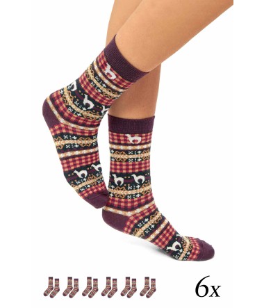 Alpaka Premium Socken CANDELA 6er-Pack aus...