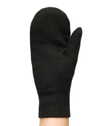 Alpaka Fäustlinge FAUSTHANDSCHUHE aus 100% Alpaka Superfine : Farbe / Gr - schwarz