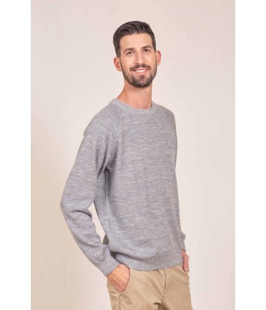 Alpaka Pullover VITTORIO aus 100% Baby Alpaka : Farbe / Gr - smoke-cumulo-XXC0002