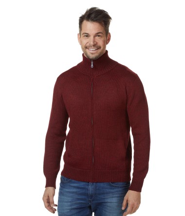 Alpaka Strickjacke RONALDO aus 100% Baby Alpaka