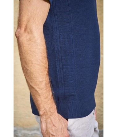 Polo Shirt SIMRON aus Royal Alpaka-Baumwoll-Mix