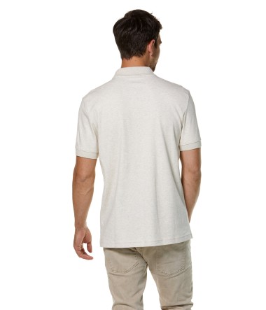 Polo Shirt BASIC HERREN aus 100% Bio-Pima-Baumwolle : Farbe / Gr - naturweiss