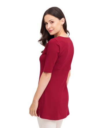 SELINA Tunika-Shirt aus 100% Bio-Pima-Baumwolle
