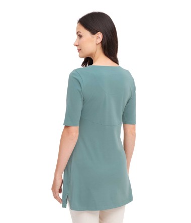 SELINA Tunika-Shirt aus 100% Bio-Pima-Baumwolle