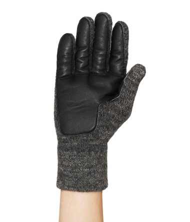 Alpaka Fingerhandschuhe MACHA aus 100% Baby Alpaka : Farbe / Gr - anthrazit