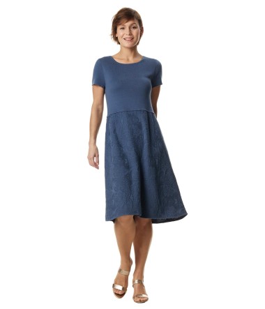 Kleid TAMAR aus 100% Pima Bio Baumwolle : Farbe / Gr - orion-blau