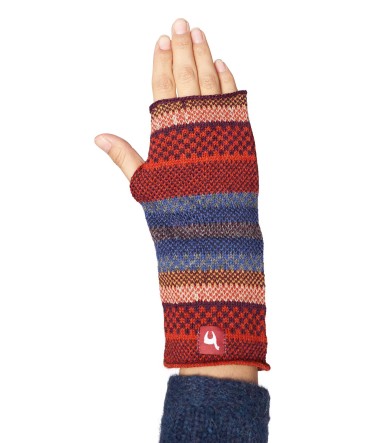 Alpaka Pulswärmer Fingerlose Handschuhe KYARA aus...