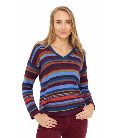 Alpaka Pullover ARCO IRIS aus 100% Baby Alpaka