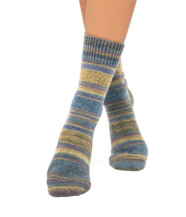 Alpaka Kuschel-Socken HARMONY aus Alpaka-Wolle-Mix : Farbe / Gr - lavendel