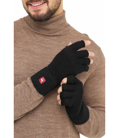 Alpaka Handschuhe HALBFINGER aus 100% Baby Alpaka