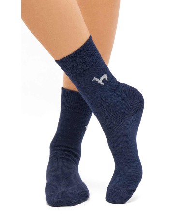 Alpaka Socken 6er Pack BUSINESS aus Alpaka-Wolle-Mix : Farbe / Gr - blau
