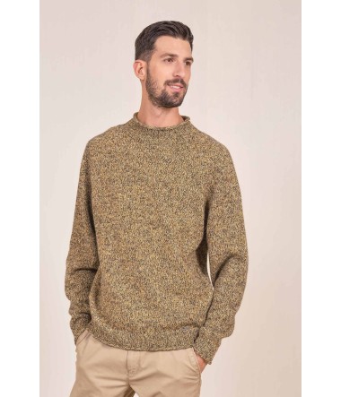 Alpaka Pullover VITO aus 100% Baby Alpaka : Farbe / Gr - dijon-M3G0072