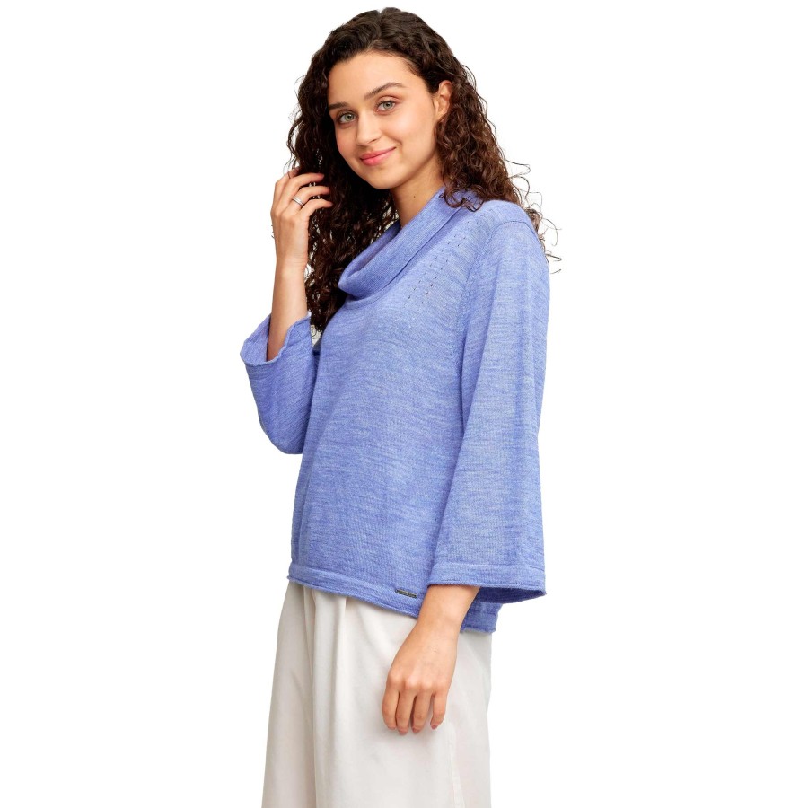 Alpaka Pullover WHEN aus Baby Alpaka & Seide : Farbe / Gr - acuarela-T7A0046