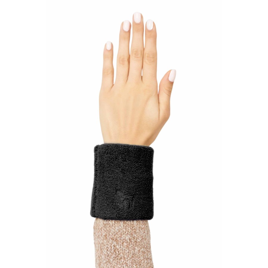Alpaka Pulswärmer STRETCH mit Baby Alpaka : Farbe / Gr - schwarz